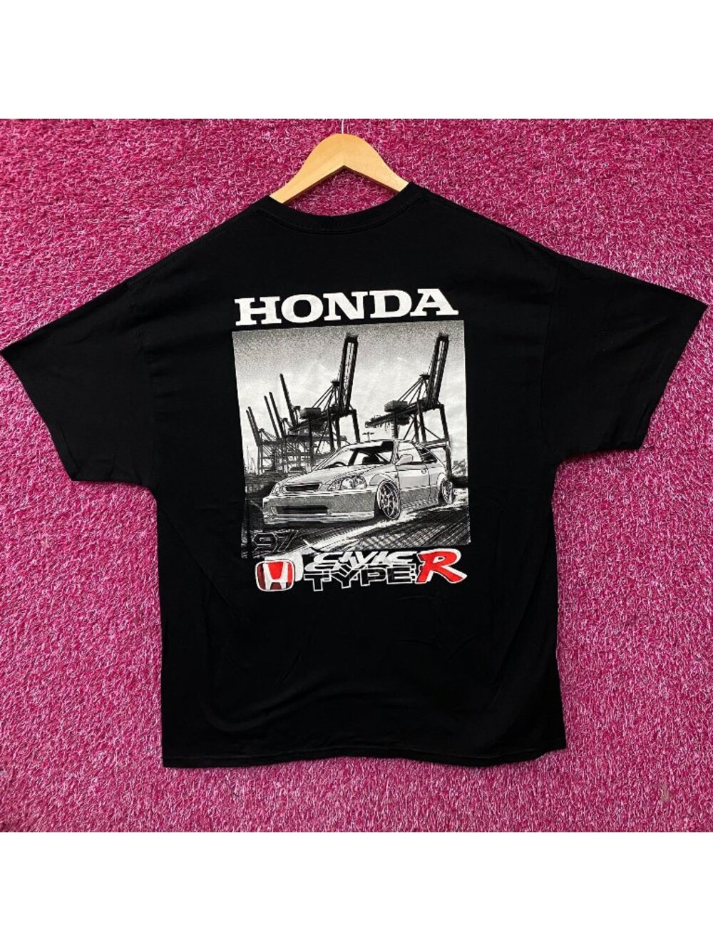 Honda 97 Civic Type R Retro Graphic T-Shirt XL